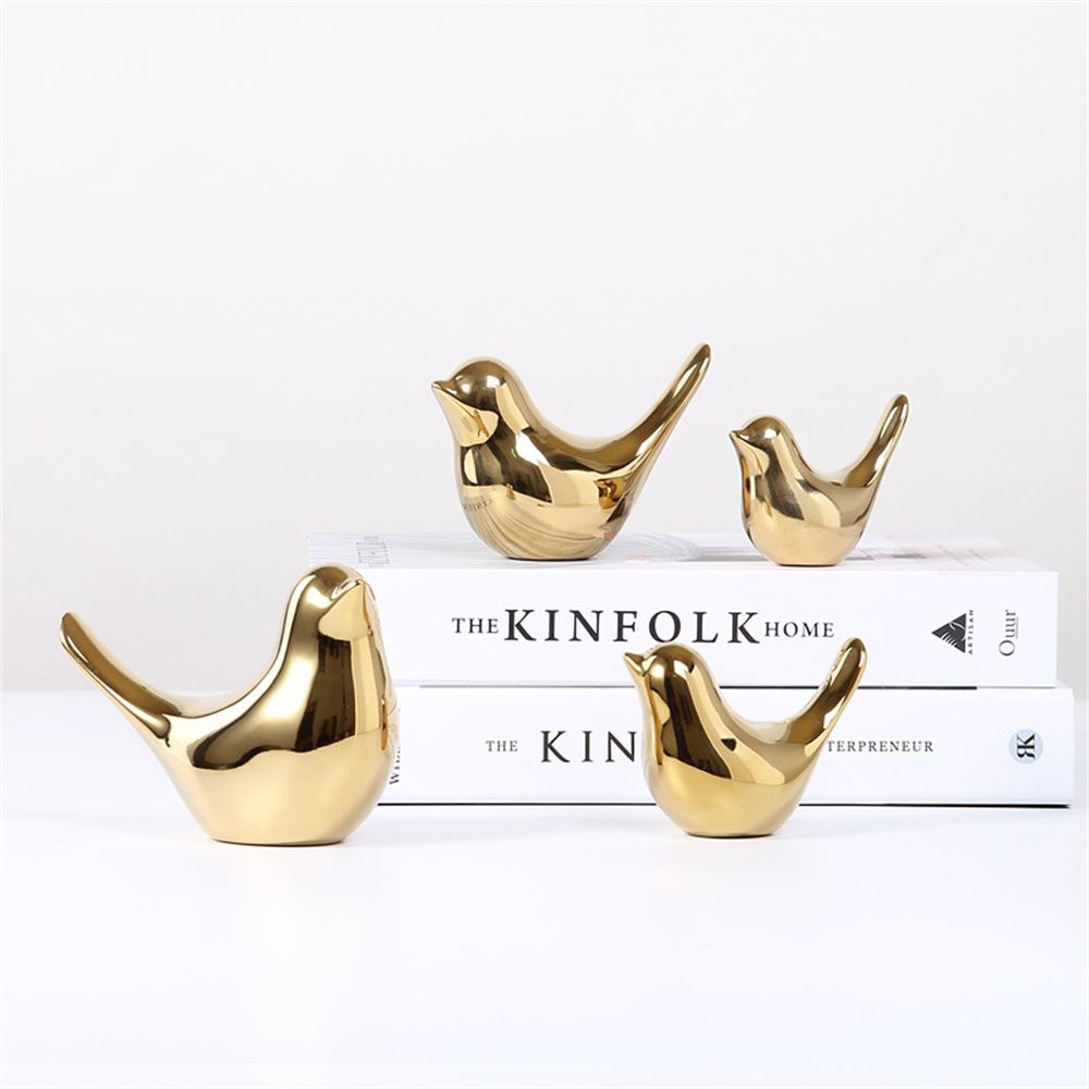 Desk Setup Modern - Creative Nordic Modern Simple Golden Ceramic