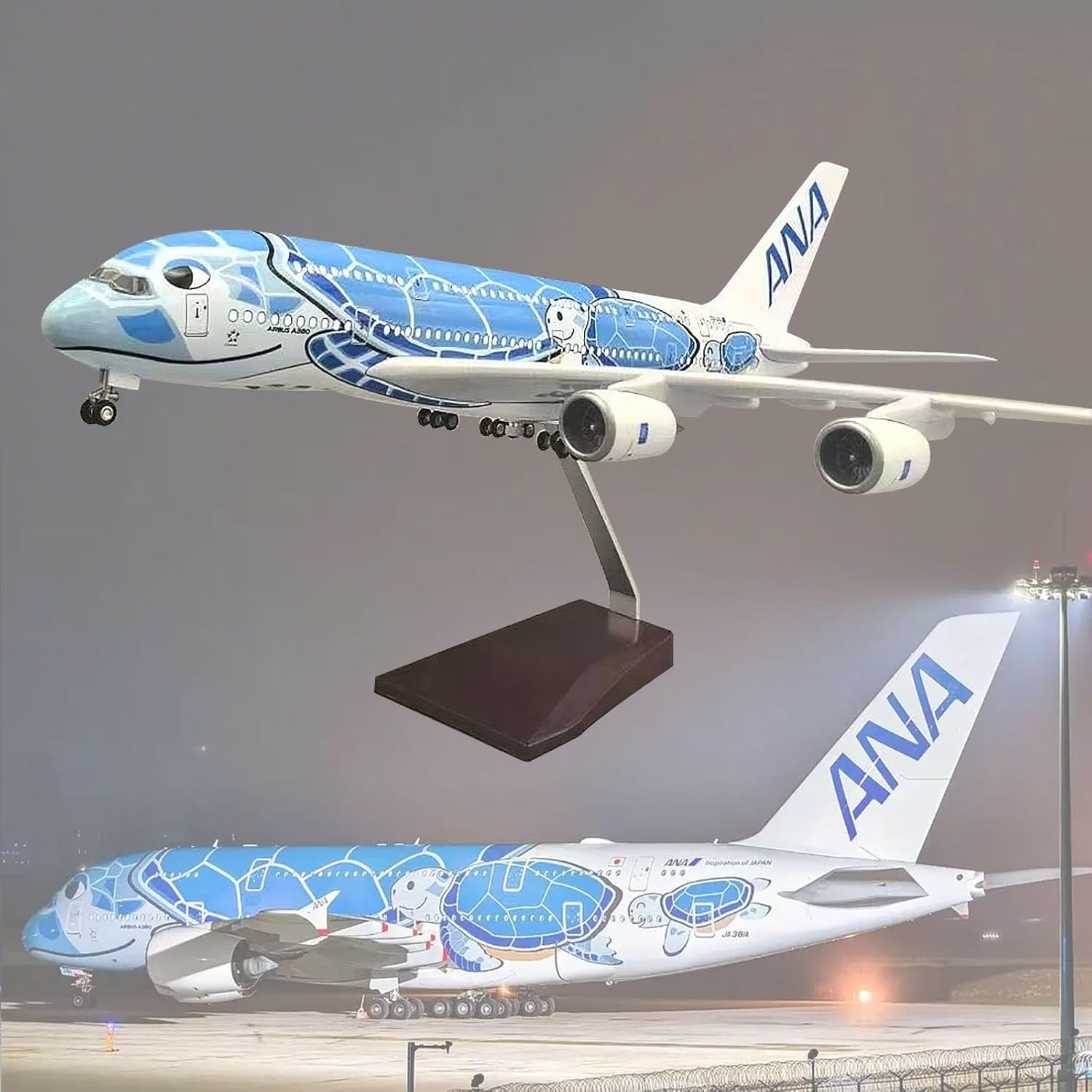 Desk Setup Modern - 1/160 Scale Aircraft A380 Air Japan