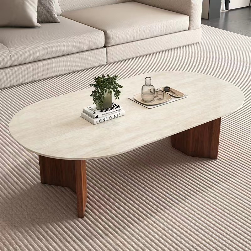 Desk Setup Modern - Cream antique solid wood coffee table