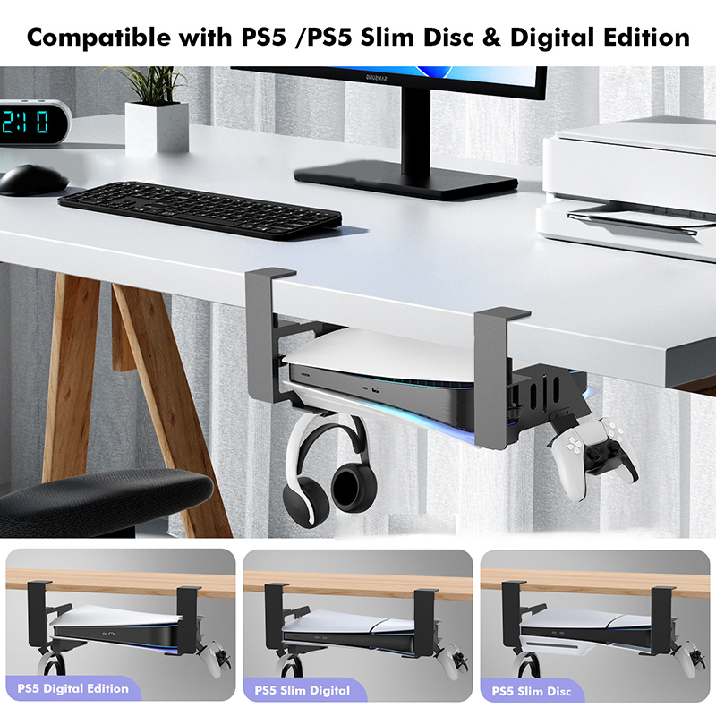 Desk Setup Ps5 - Under Table Hanging Holder For PS5