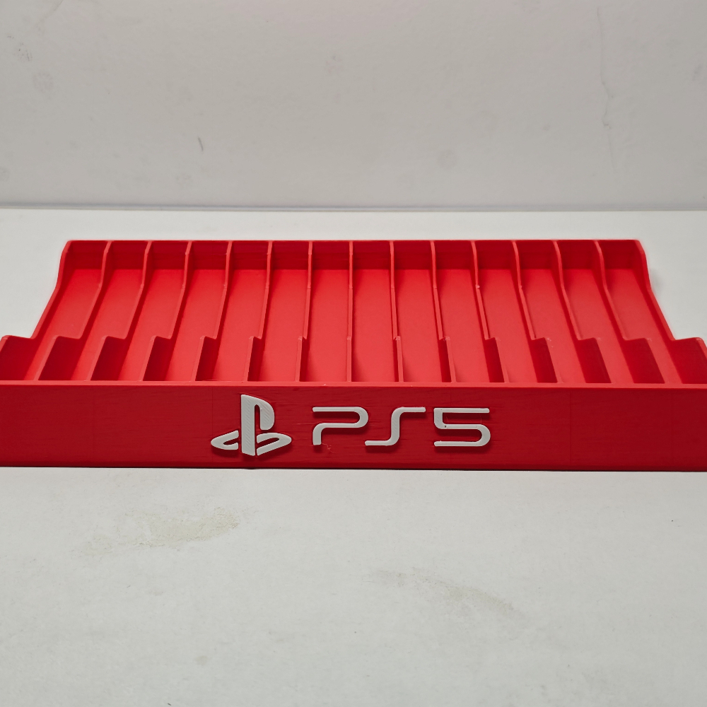 Desk Setup Ps5 - Sleek 3D Printed Game Disc Holder