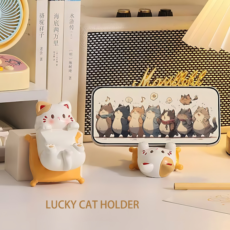 Cute Cartoon Cat Desktop Ornam – Desk Setup Cute recenzja i cena
