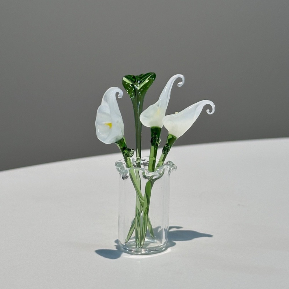 1 PC Handmade Glass Floral Bou – Desk Setup Modern recenzja i cena