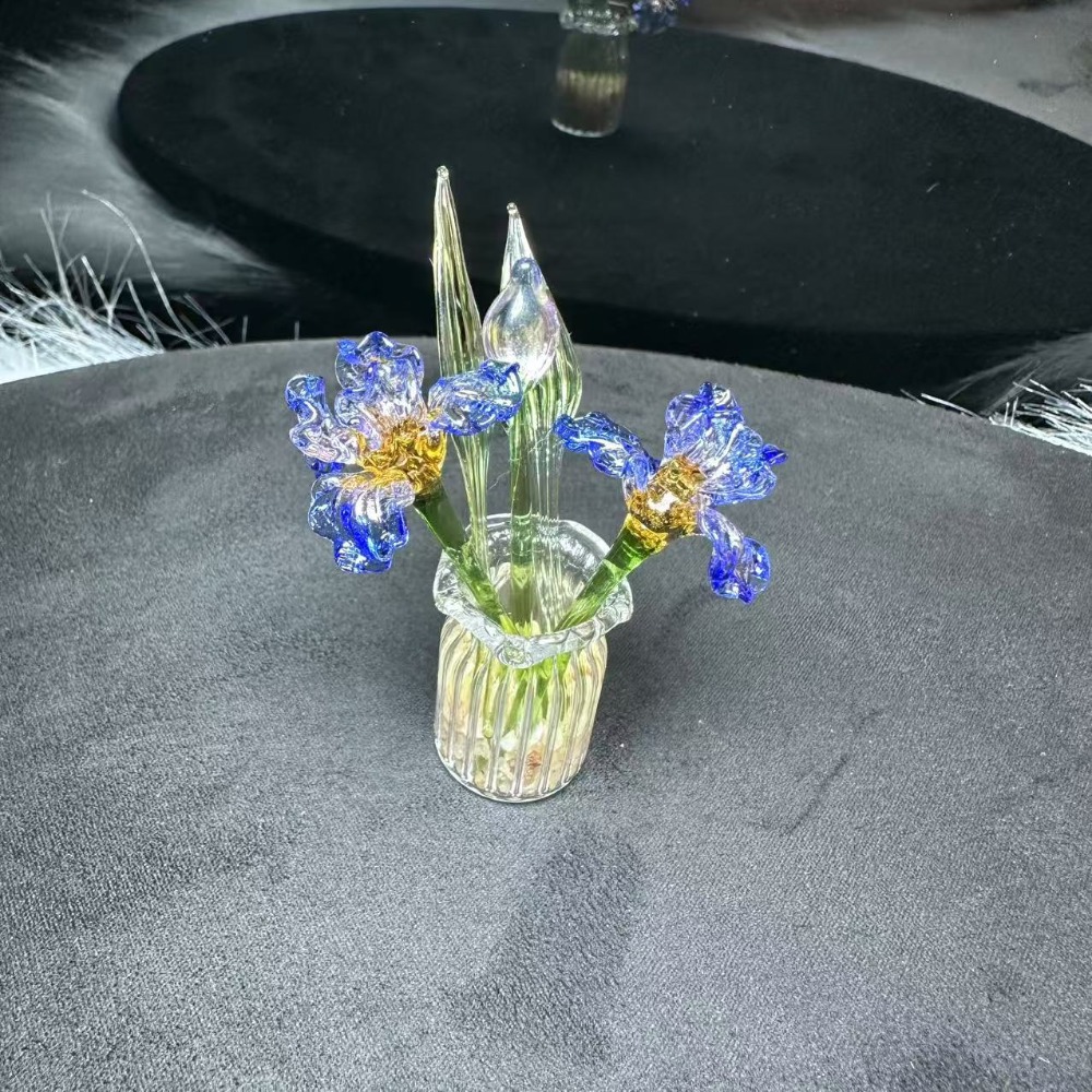 1 PC Handmade Glass Floral Bou – Desk Setup Modern recenzja i cena