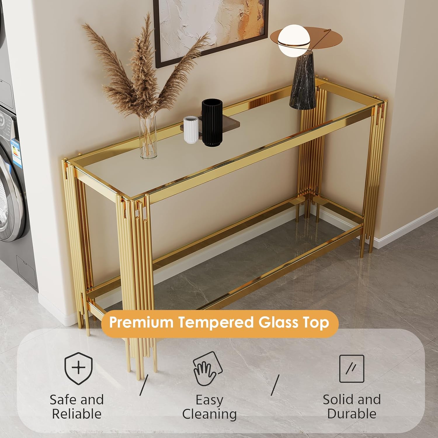 Glass Console Table, Modern En – Desk Setup Modern recenzja i cena