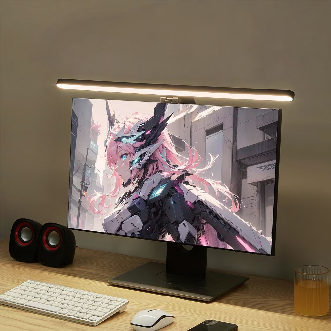 LED Monitor Light Hanging Desk – Desk Setup Modern recenzja i cena