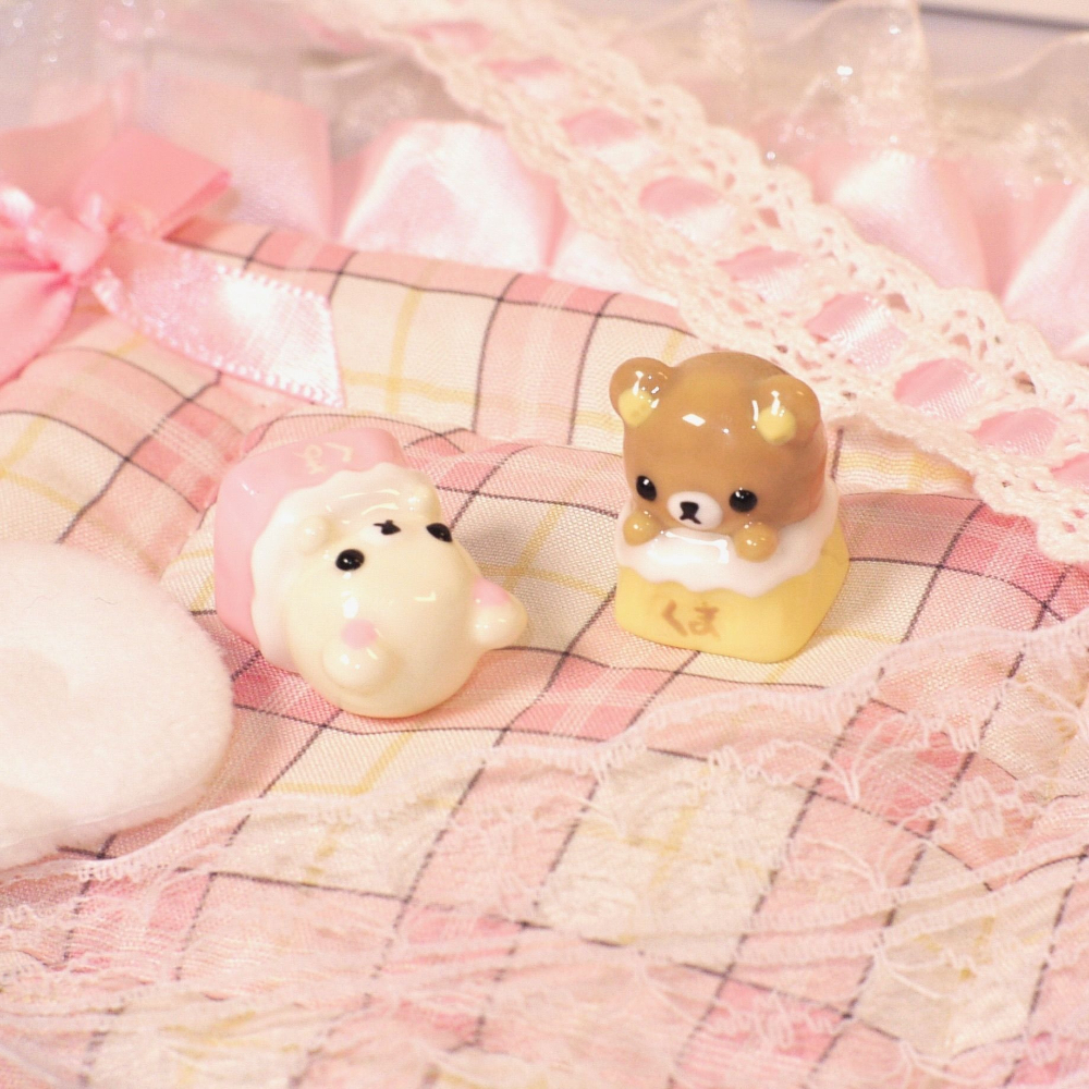 Kawaii Rilakkuma Keycaps Relax – Desk Setup Girly recenzja i cena
