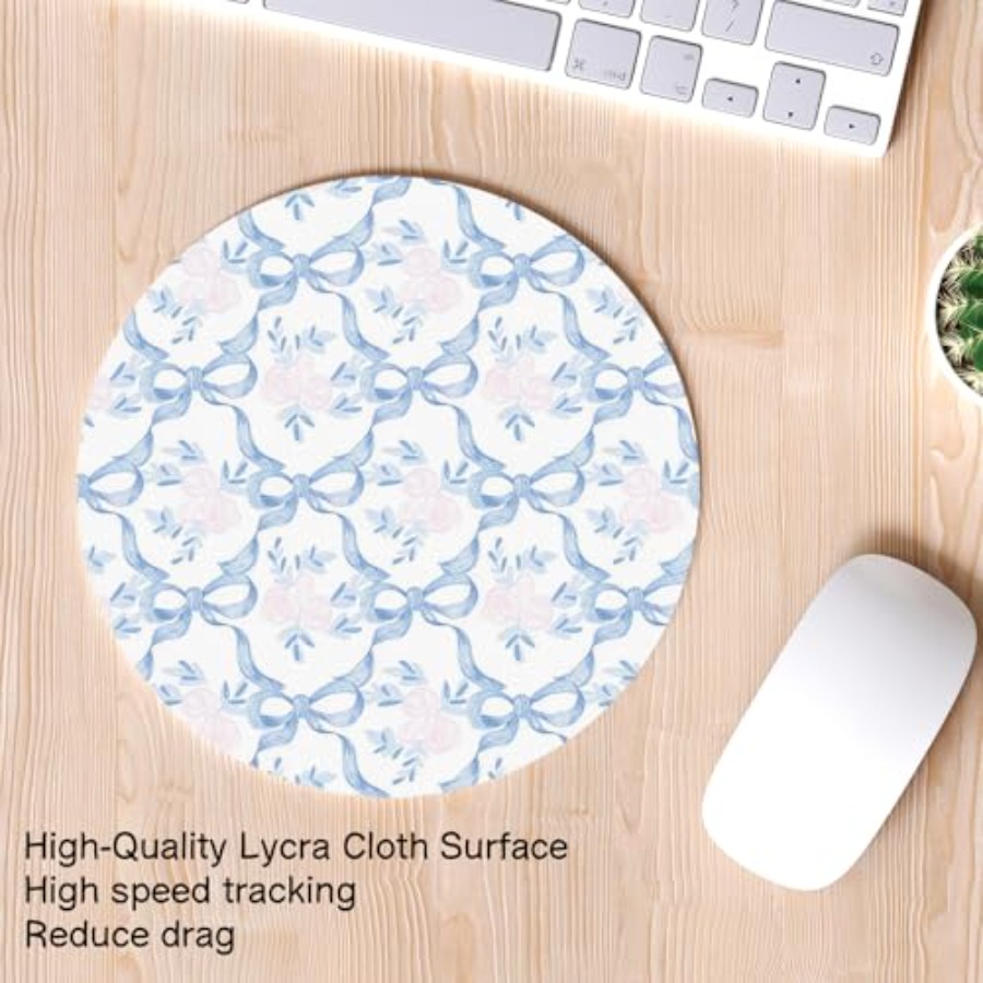 Light Blue Floral Mouse Pad, P – Desk Setup Dorm recenzja i cena