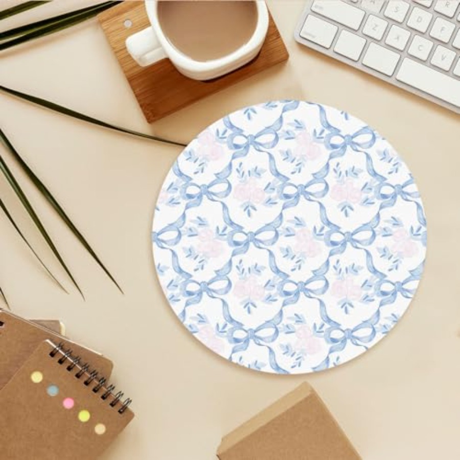 Light Blue Floral Mouse Pad, P – Desk Setup Dorm recenzja i cena