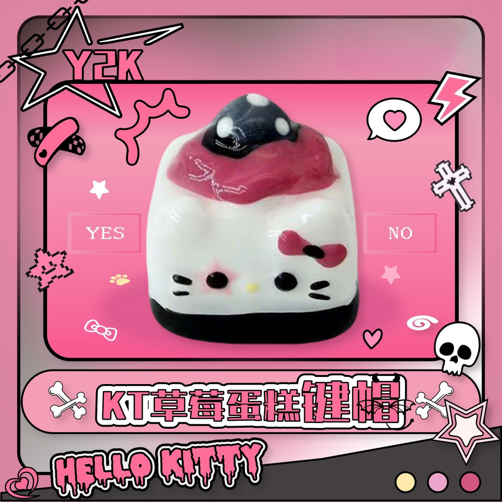 Y2K Kawaii Keycaps Hello Kitty – Desk Setup Girly recenzja i cena