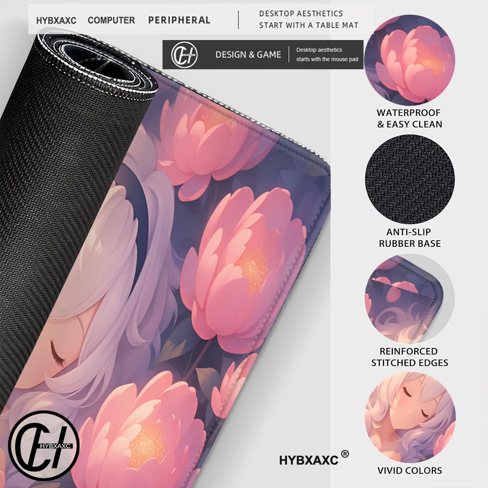 HYBXAXC Kawaii Pink Peony Drea – Desk Setup Dream recenzja i cena
