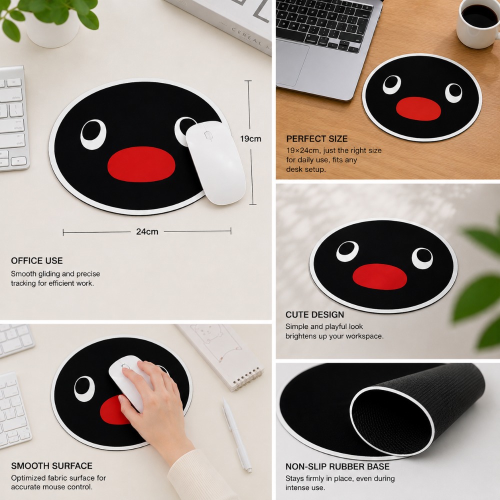 Cute Penguin Expression Mouse  – Desk Setup Cute recenzja i cena