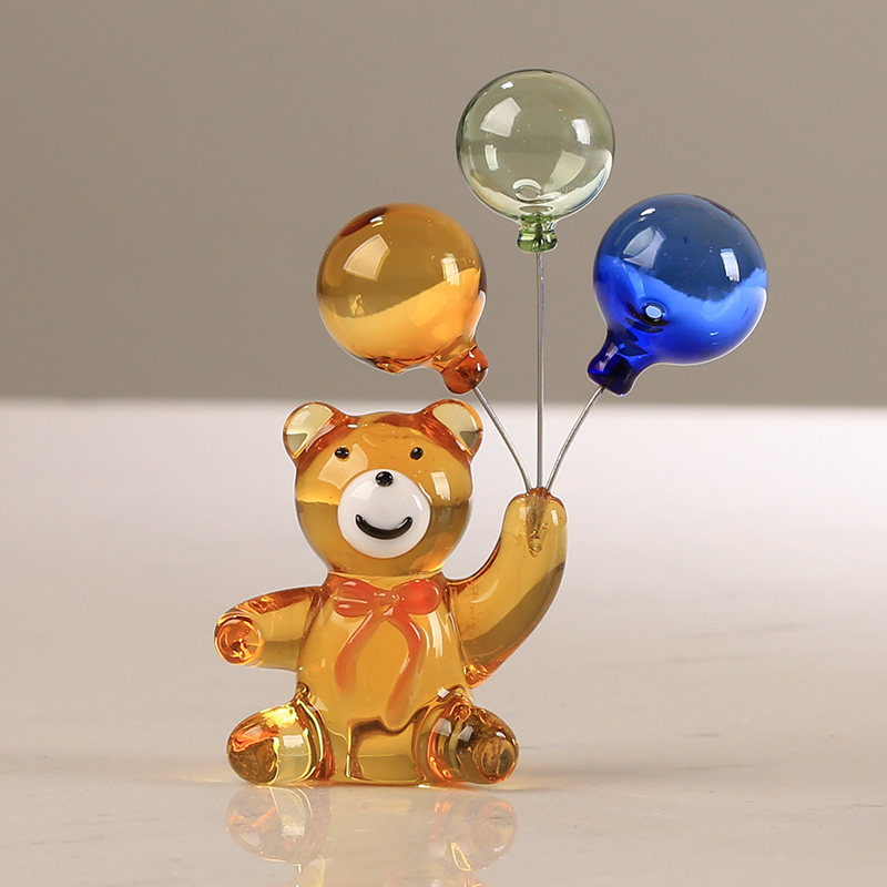 Crystal Bear Figurine with Thr – Desk Setup Modern recenzja i cena