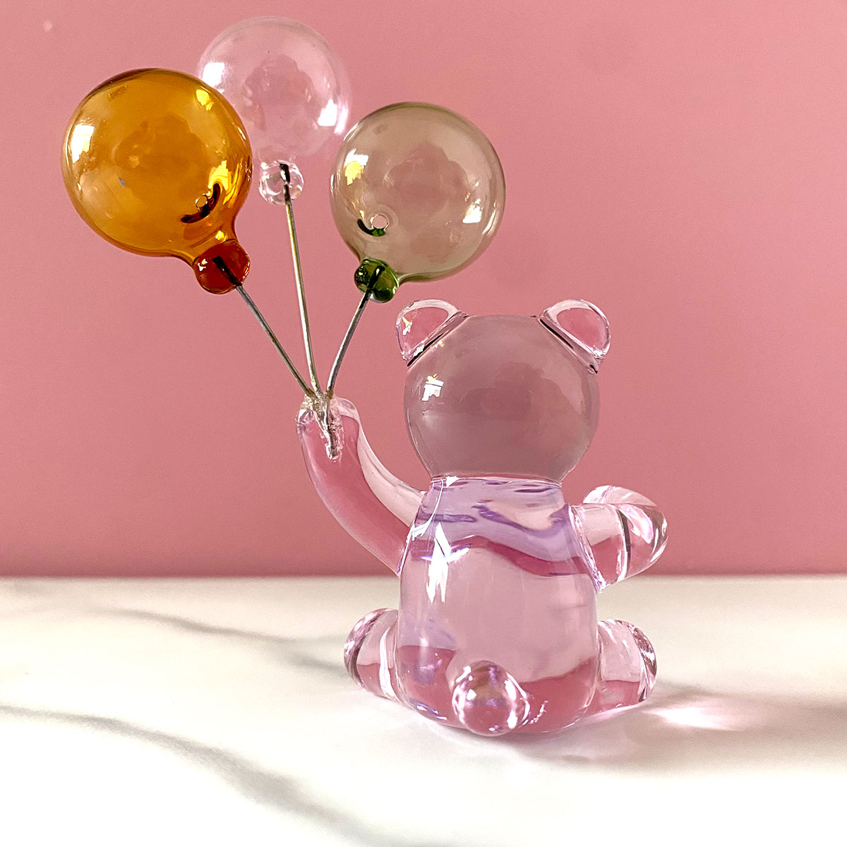 Crystal Bear Figurine with Thr – Desk Setup Modern recenzja i cena