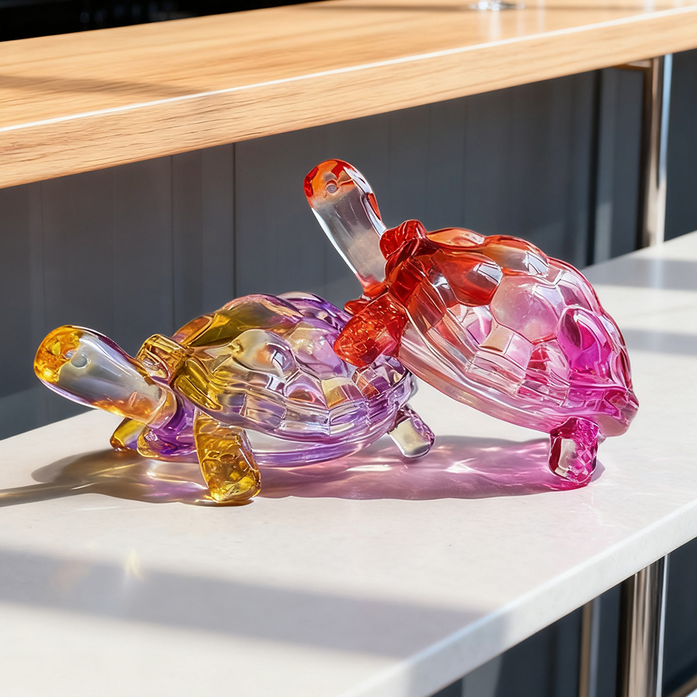 Mini Crystal Turtle Ornament T – Desk Setup Modern recenzja i cena