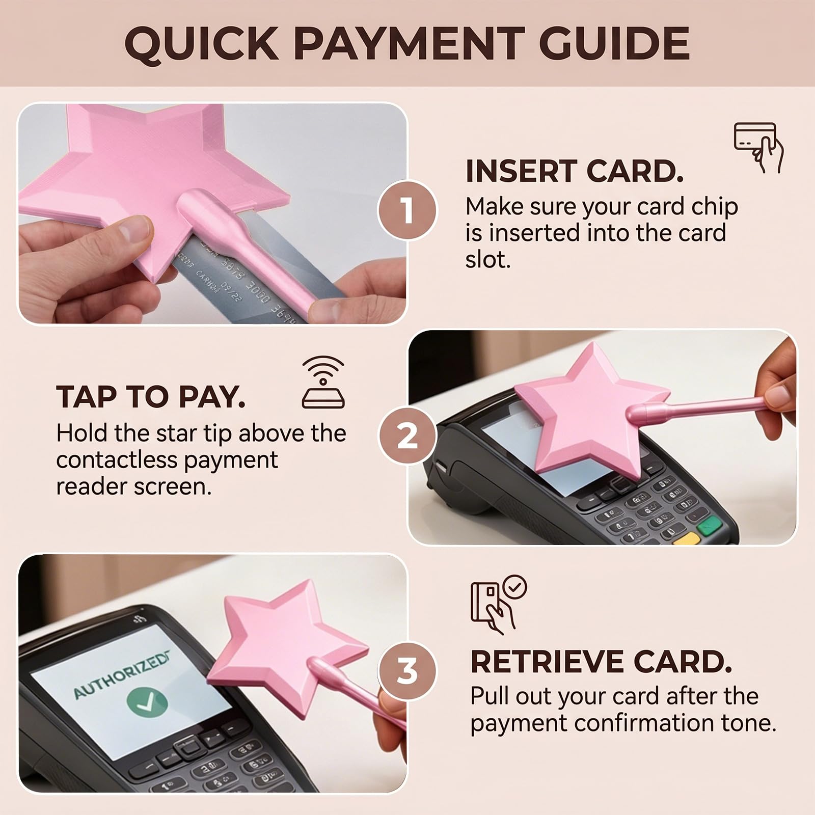 3D Printed Star Wand Card Hold – Desk Setup Cute recenzja i cena