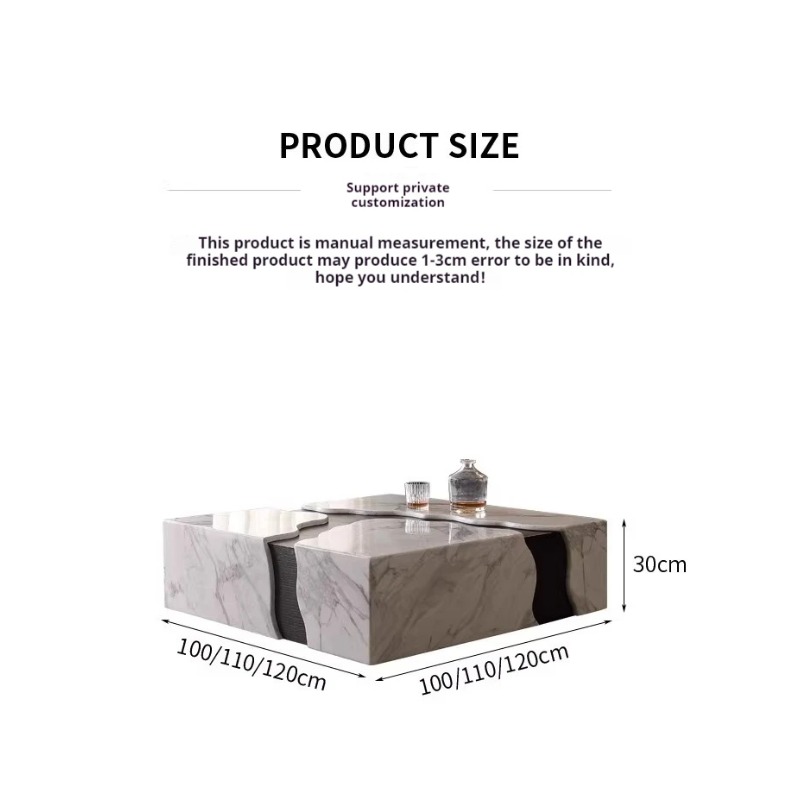 2025 Square Marble Coffee Tabl – Desk Setup Modern recenzja i cena